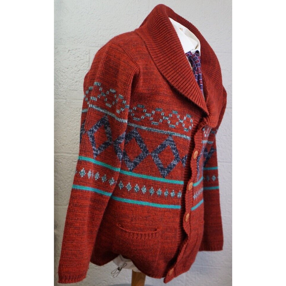 Rare Vintage Orlon Campus Sweater Cardigan Size Medium Virigin Acrylic - Picture 4 of 8